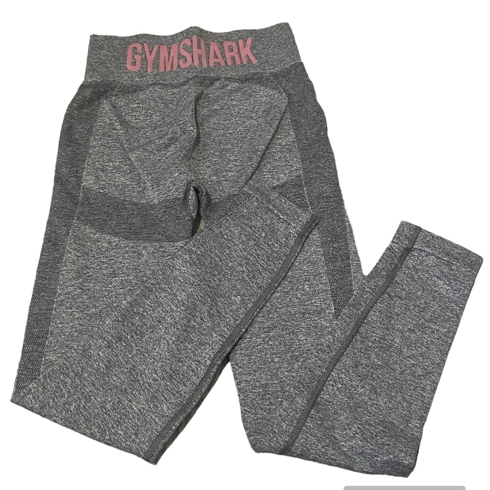 Gymshark Vital Seamless 2.0 Leggings Pink And  Gray Marled Womens Size Medium